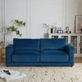 thumbnail image 3 of 81" Modern Square Arm Sofa Sofa Couches for Living Room, 2 Seater Sofa,  Deep Seat Sofa with Upholstered Cushion and Sturdy Wooden Legs, Comfy Sofa Couch for Small Space, Apartment, 3 of 17