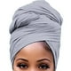 thumbnail image 5 of Turbante nudo Interior Qarigey hijab Cruz cabeza Envoltura Estiramiento pañuelo cabello Gris claro 2Conjunto, 5 of 6