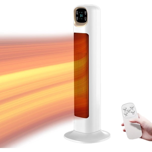 Calentador Electrico para Hogar, Calentador Calefactor Torre Eléctrico1500W,61 * 21 * 11cm
