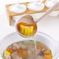 thumbnail image 3 of Langgg 2 in 1 Soup Spoon Long Handle Home Strainer Cooking Colander Kitchen Scoop Plastic Ladle Tableware, 3 of 8