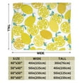 thumbnail image 4 of XMXY Fleece Throw Blanket for Couch, Sweet Sour Lemon Lightweight Plush Fuzzy Cozy Soft Bed Blankets and Throws for Sofa, 40"x30" inches, 4 of 8