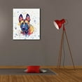 thumbnail image 6 of Epic Graffiti 'Colorful Watercolor Belgian Malinois' by Furbaby Affiliates, Canvas Wall Art, 26"x30", 6 of 8