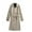 Khaki, variant on YYDGH Men's Double Breasted Trench Coat Oversized Casual Windbreaker Lapel Long Jacket Overcoat with Pockets Black XL