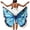 A-Sky Blue, variant on MaFYtyTPR Swimming Cover-up for Women Plus Size Casual Summer Butterfly Shawl Beach Ribbon Strap Wrap Dress Swimsuit Cover Up A-Sky Blue,L