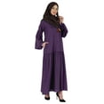 thumbnail image 2 of Bimba Islamic Long Dress With Printed Hijab Scarf Rayon Abaya Maxi Clothes For Muslim Women, 2 of 9