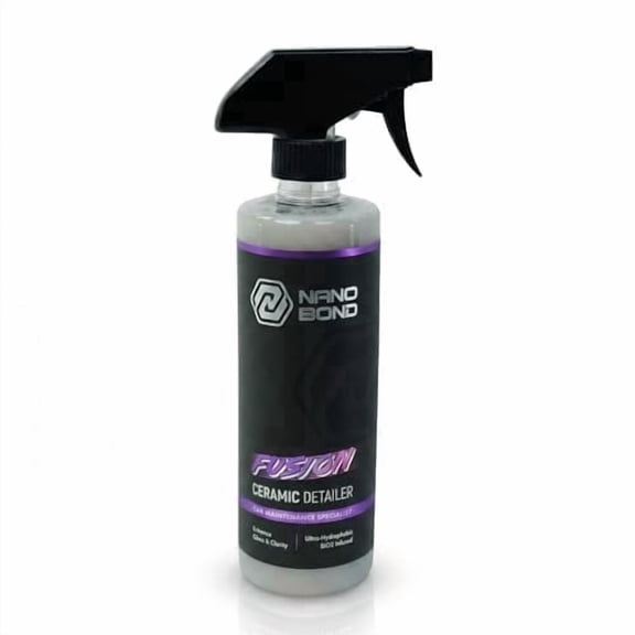 Nano Bond Hydrophobic Spray Ceramic Detailer - SiO2 Coating for Cars, RVs, Boats, Motorcycles, & ATVs, Headlight Restoration Kit Included, Professional Grade Sealant, Made In USA, 16 Fl Oz