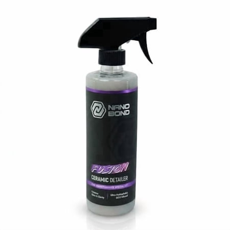 Nano Bond Hydrophobic Spray Ceramic Detailer - SiO2 Coating for Cars, RVs, Boats, Motorcycles, & ATVs, Headlight Restoration Kit Included, Professional Grade Sealant, Made In USA, 16 Fl Oz