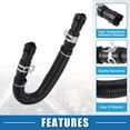 thumbnail image 3 of Conjunto de manguera del calentador del motor Unique Bargains No.4L3Z18472BB, tubo de salida del calentador HVAC para Ford F-150, negro de goma, 3 of 7