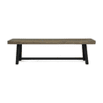 thumbnail image 6 of Tcbosik Outdoor Backless Benches Set of 2, Wood Bench for Deck, Garden, Patio, Backyard, Easy Assembly, Grey & Black, 6 of 10