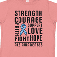 thumbnail image 4 of Inktastic ALS Awareness Strength Courage Support Boys or Girls Toddler T-Shirt, 4 of 5