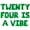 Green, variant on Letter Balloons - TWENTY FOUR IS A VIBE 16" Inch Alphabet Letters Foil Mylar Balloon 24th Birthday Party Banner (Red)