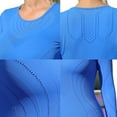thumbnail image 3 of Anwell Workout Shirts for Women Long Sleeve, Workout Tops for Women, Quick Dry Gym Athletic Tops,Seamless Yoga Shirts, 3 of 6