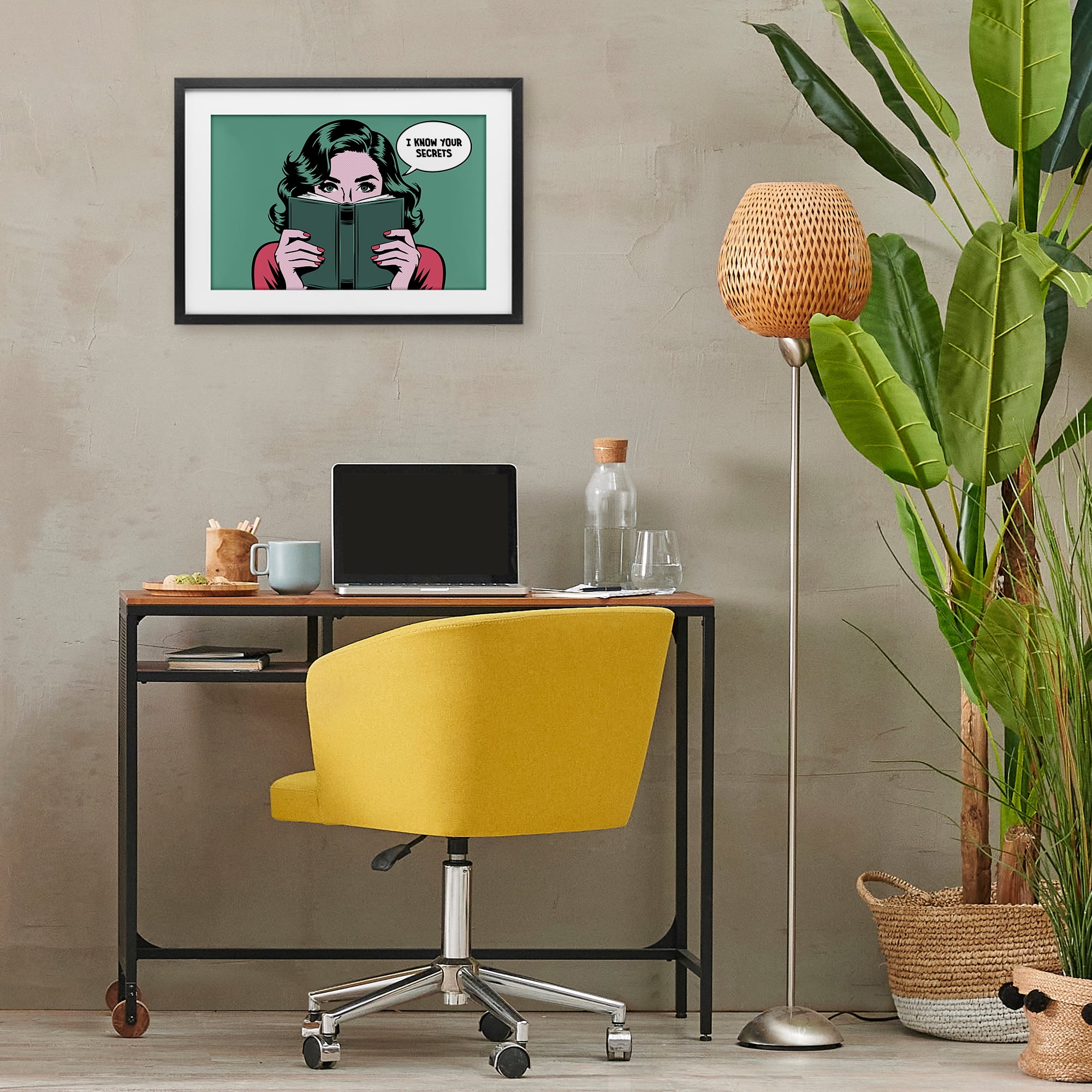Stupell Industries Know Your Secrets Black Framed Print Under Glass, design by Andreas Magnusson