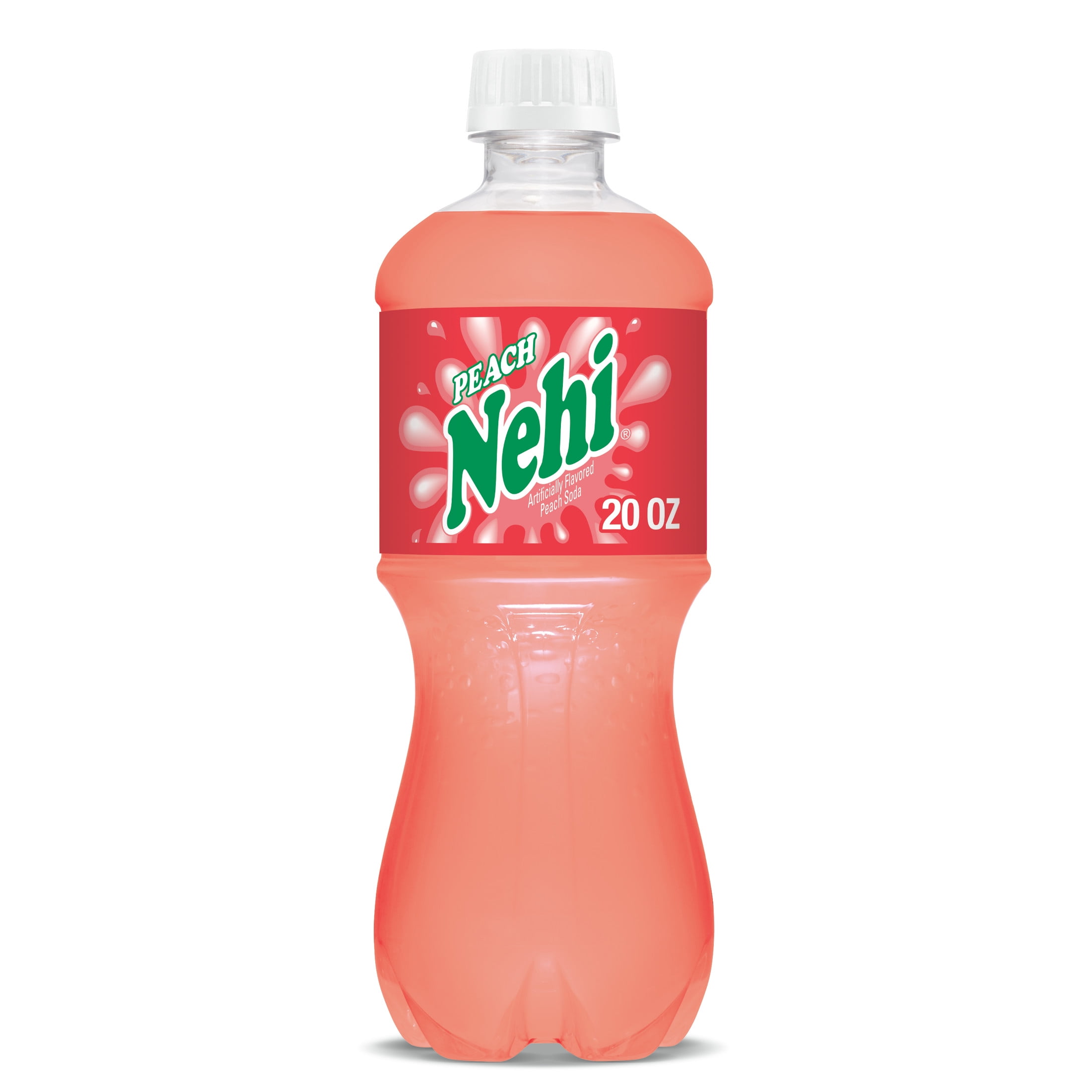 (5 pack) Nehi Caffeine Free Peach Soda Pop, 20 fl oz, Bottle
