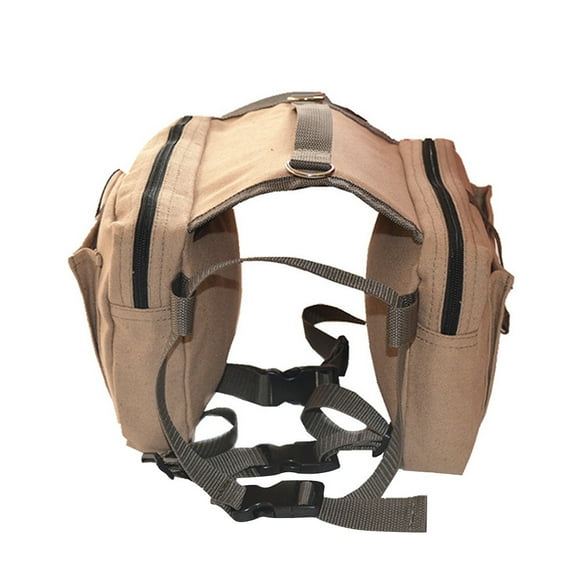 WORGEOUS Bolsa de sillín para perro, bolsa de sillín para senderismo, mochila para perro de viaje al aire libre, alforja para acampar