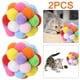 thumbnail image 1 of Juego Interactivo Pelotas para Gatos Campana Hecha A Mano para Todas Las (multicolor) 2 Uds., 1 of 7