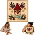 thumbnail image 3 of DIY Christmas Diamond Painting Craft Kit,Christmas Pearl Diamond Painting Art Kit for Kids Beginners Gift,Deer, 3 of 5