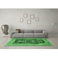 thumbnail image 3 of Ahgly Company Indoor Rectangle Animal Emerald Green Traditional Area Rugs, 2' x 3', 3 of 4