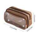 thumbnail image 3 of Estuche para lápices de gran capacidad con divisores extraíbles - Organizador impermeable con cremallera para colegio, oficina y viajes, 3 of 6