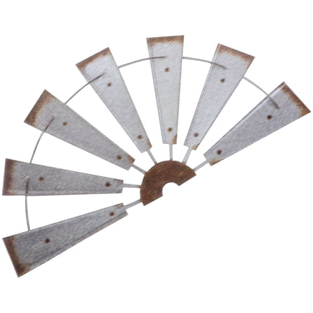 GAXIRE Assorted Color Iron Windmill Wall Decor Rustic Country Farmhouse Style Outdoor Indoor Ornament