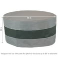 thumbnail image 5 of Sunnydaze 80" Diameter x 25" H Green and Gray Striped Fire Pit Cover, Drawstring Closure, 5 of 7