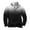Black, variant on FAHUOMU Men's Quarter Zip Pullover Sweaters Slim Fit Gradient Color Fleece Stand Collar Long Sleeve Sweatshirts Tops With Pockets
