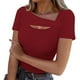 thumbnail image 2 of Camiseta sin mangas para mujer,Blusa informal para mujer con cuello en V, manga tres cuartos, poliéster, color liso, uso diario, sopatenor, 2 of 9