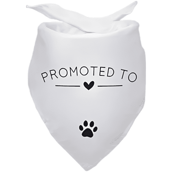 White Dog Bandana, 17.3 in Pet Scarf Bib, Polyester Triangle Bibs, Customized for Wedding Photos, Birthday Party Present