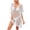 White dresses for women 2023, variant on Wycnly Dresses for Women 2024 Beach Hollowed Loose Swimsuits Bikini Cover Ups Dresses Short Sleeve V-Neck Solid Summer Mini Sun Dress White One Size Clearance Clothes