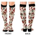 thumbnail image 2 of joogoo Vintage Christmas Bow Gifts Socks Women Men Knee High Sock, 2 of 8