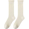 thumbnail image 6 of Lightweight Breathable White Summer Mid-Calf Socks for Women (One Size, 5 Pairs), 6 of 7