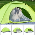 thumbnail image 2 of Tente de Camping Ultralégère avec Abris Sac de Transport pour Randonnée Sac à Dos Voyage Randonnée Vert Armée, 2 of 7