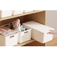 thumbnail image 4 of Caja de almacenamiento de escritorio, caja de almacenamiento, caja de organización, armario de cocina for el hogar, cesta de almacenamiento, cajón, armario, cesta diversa con tapa, 4 of 5