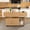 Walnut Light brown 47inch, variant on Wohh 47 Inch Folding Dining Table with Storage Shelves & Wheels, Multifunctional Kitchen Desk for Small Spaces, Compact Mobile Computer Desk for Home Office, Dorm, Adjustable Foldable Study Table