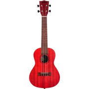 Kala Brand Music Co. Watercolor Meranti Collection, 4-String Ukulele, Right, RED, Concert (KA-MRT C)
