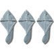 thumbnail image 1 of Paquete de 3 toallas de microfibra para secar el cabello, superabsorbentes, para envolver el cabello, para cabello largo y suave, 1 of 6