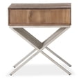 thumbnail image 4 of Michael Amini Hudson Ferry Acacia Wood Side Table - Driftwood Brown, 4 of 7