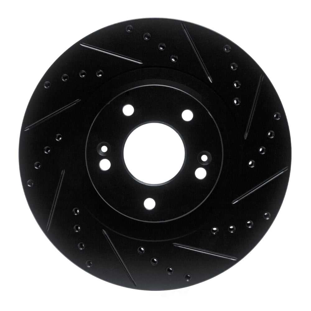 Dynamic Friction Company 633-03053R DFC Brake Rotor - Drilled And Slotted - Black