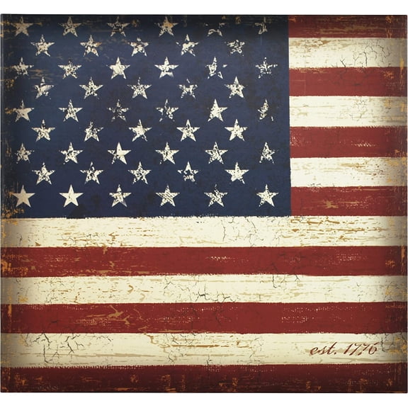 Expandable Scrapbook Album, 12x12, Vintage Flag