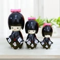 thumbnail image 1 of 3 Piezas Muñecas Japonesas Decoraciones Adornos Coleccionables Regalo Muñecas Figura para Juguetes Cumpleaños Decoración Del Hogar Negro Macarena muñecas japonesas, 1 of 8