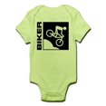 thumbnail image 1 of CafePress - Biker Cycling Mountain Bike Mtb Downhill Infant Bo - Baby Light Bodysuit, 1 of 1