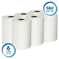 thumbnail image 2 of Scott Professional Slimroll Hard Roll Paper Towels, Bulk (12388), Hardwound, Absorbency Pockets, White, for compatible Kimberly-Clark Professional Dispensers (6 Rolls at 580' Each, 3,480'/Case), 2 of 6