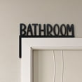 thumbnail image 6 of Uutvmp Funny Acrylic Door Topper, Minimalist Over The Corner Frame Decor Signs for Front Door Bathroom, Black, Bathroom, 6 of 7