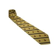 New Brooks Brothers Mens Gold Blue Striped 100% Silk 3" Wide Tie Necktie 8327-2