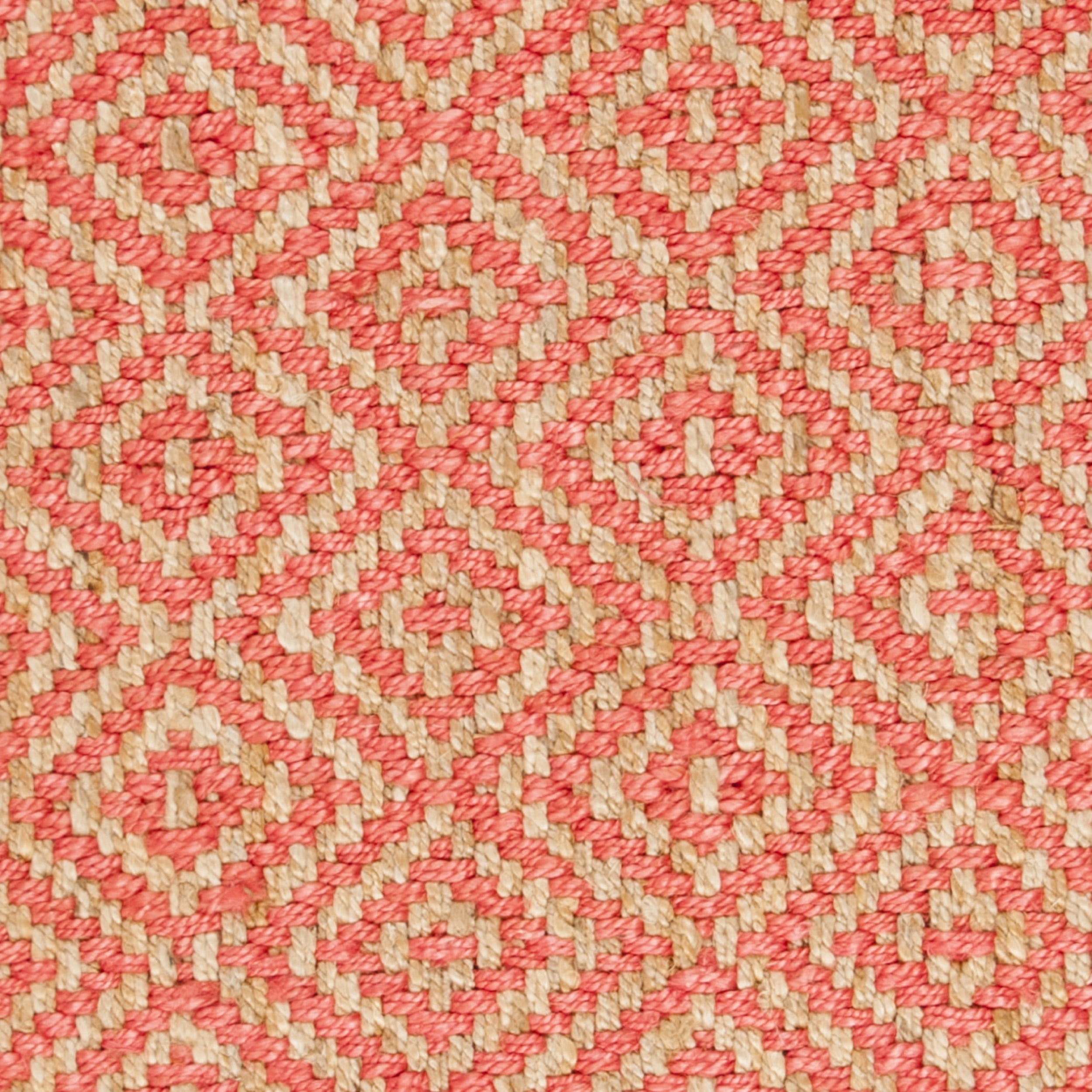 SAFAVIEH Natural Fiber Thomas Geometric Jute Runner Rug, Fuchsia/Natural, 2'3" x 8'