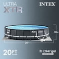 thumbnail image 3 of INTEX 20ft x 48in Ultra XTR Above Ground Swimming Pool, Floats (2 Pack), & Inflatable Cooler, 3 of 11