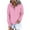 Pink, variant on lulshou Womens 2024 Hooded Button Collar Drawstring Hoodies Pullover Sweatshirts Casual Long Sleeve Tops Shirts Long-sleeved Sweatshirt Casual Blouse Pullover Tops, Green M