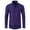 Purple, variant on Yaoyar Men's Casual Stylish Striped Shirt Long Sleeve Button Down Shirt Regular Fit Dress Shirt with Pocket