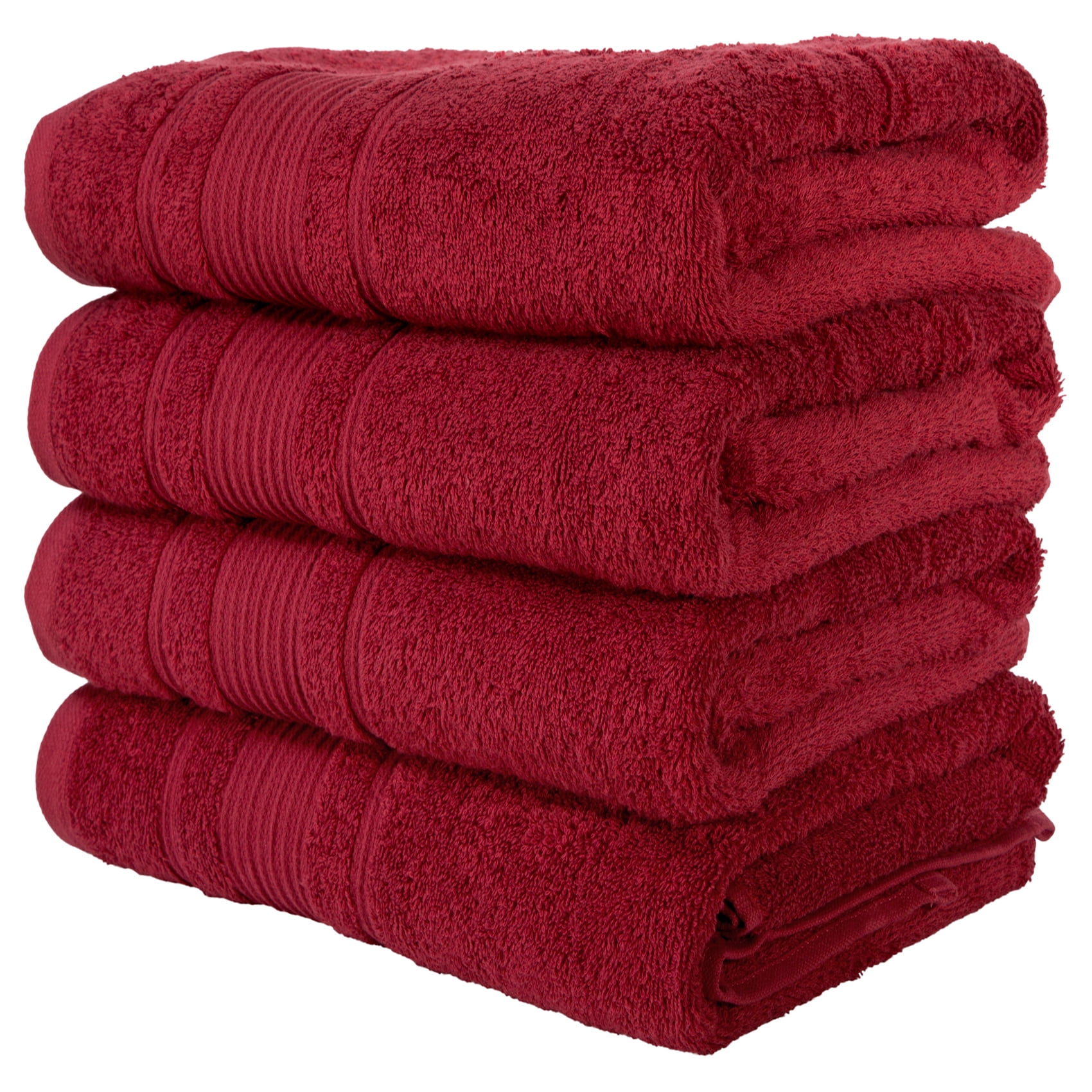 4Piece Bath Towels Set for Bathroom, Spa & Hotel Quality 100 Cotton