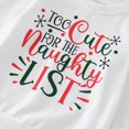 thumbnail image 5 of Ketyyh-chn99 Baby Girl Christmas Clothes Fall Letter Long Sleeve Knit Sweatshirt Flare Pants Trendy 2pcs Outfit Set White,110, 5 of 5